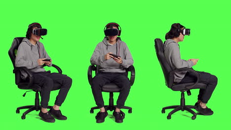 Erwachsene-Nutzen-VR-Gadgets-Zum-Spielen